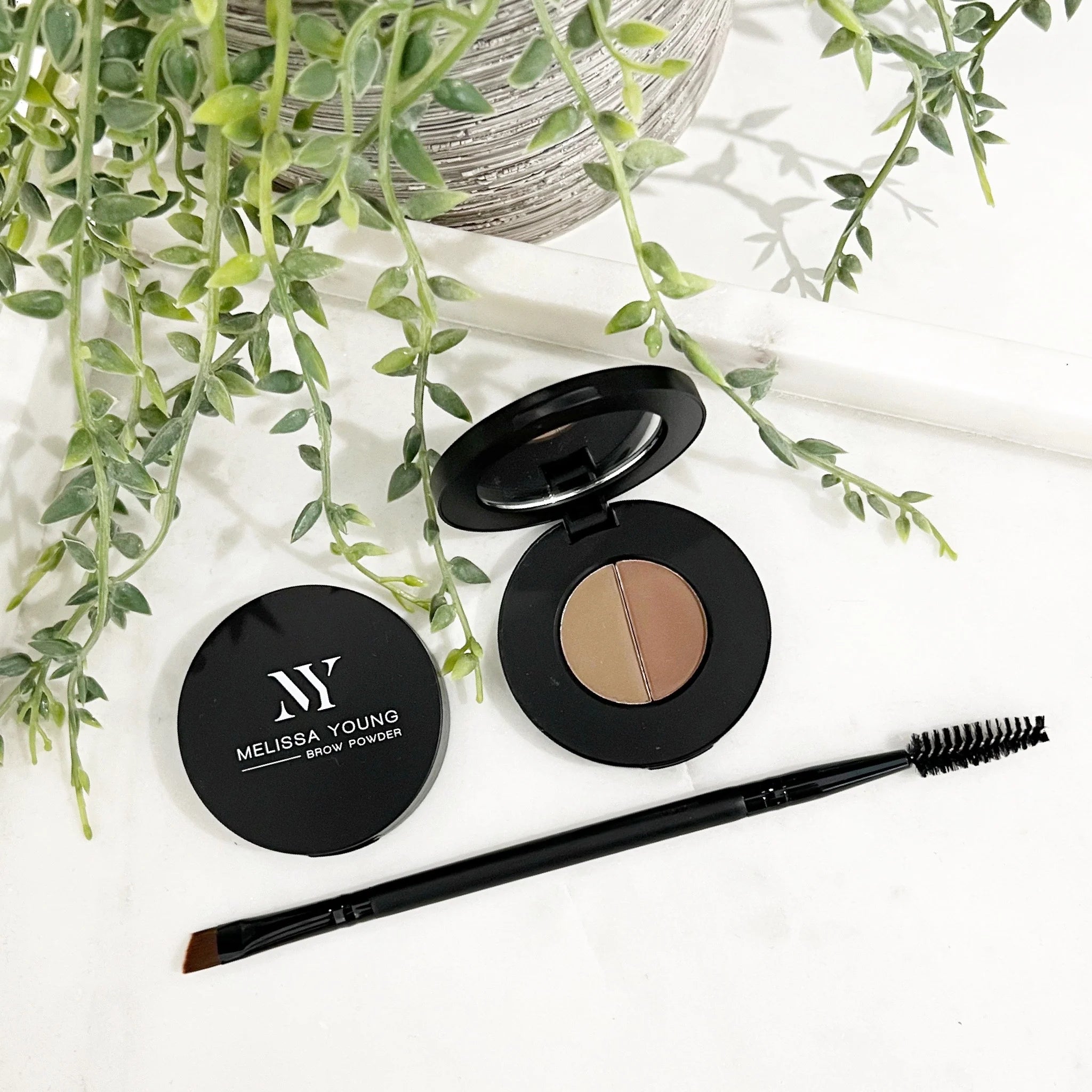 Brow Powder + Brush Duo Set